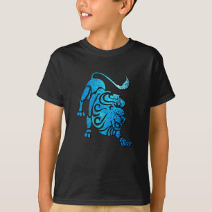 Löwe der schwarze T - Shirt des