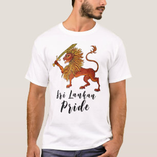 Löwe der sri-lankischen Flagge T-Shirt