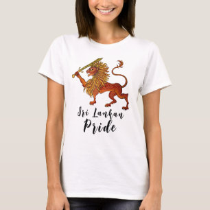 Löwe der sri-lankischen Flagge T-Shirt