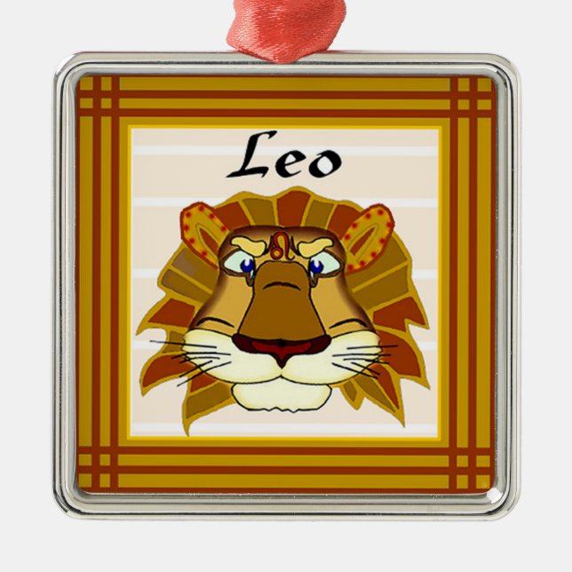 Löwe die Löweverzierung Ornament Aus Metall (Vorne)