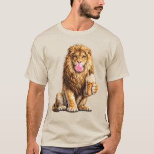 Löwe Eiscafé Kaugummi Trend Tier T-Shirt