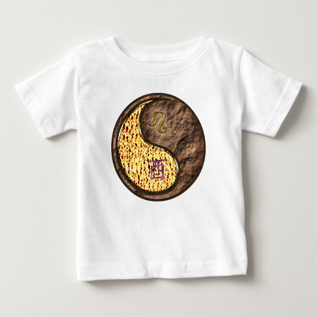 Löwe & Erde Hahn Baby T-shirt (Vorderseite)