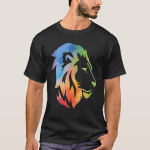 Löwe Felidae Große Katze Outfit Männer Frauen Ki T-Shirt
