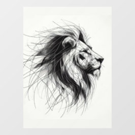 Löwe Fensteraufkleber