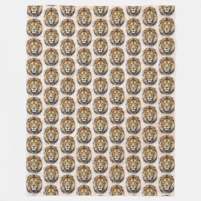 Löwe Fleecedecke (Vorderseite)