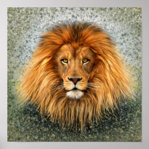 Löwe Fotografie Malerei Kunst Bild Poster