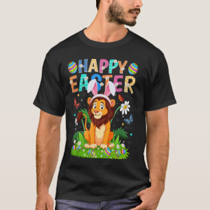Löwe Frohe Ostern Eierjagd Hase Ohr Ostersonntag T-Shirt