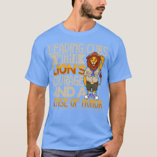 Löwe führt Pfadfinder Scoutmaster T-Shirt