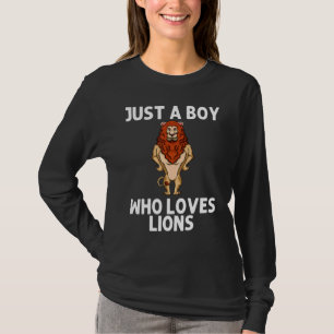 Löwe für Jungen Kinder Lioness Zookeeper Africa Ci T-Shirt