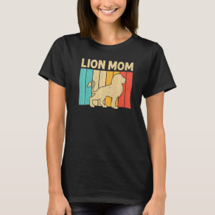 Löwe für Mama Mama African Safari Zoo Animal Retro T-Shirt