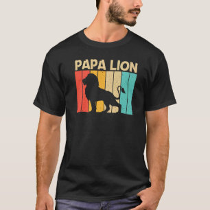Löwe Für Männer Jungen Vater Löwe Dschungel Safari T-Shirt