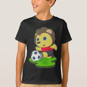 Löwe Fußballspieler Fußball T-Shirt