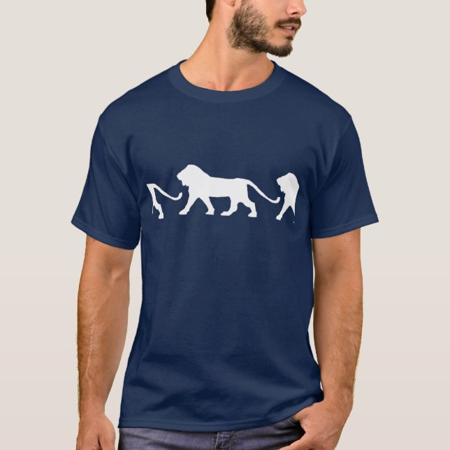 Löwe-Gehen T-Shirt (Vorderseite)