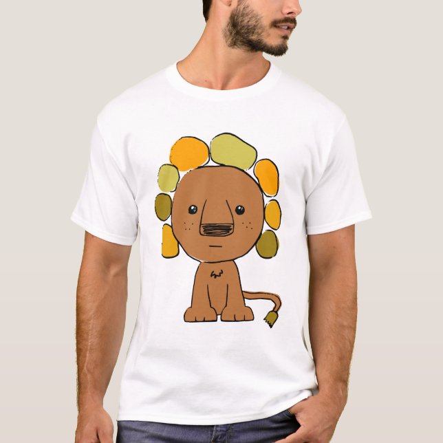 Löwe-Gemisch-Wecker-T - Shirt (Vorderseite)