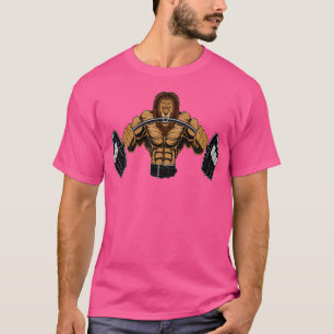 Löwe Gewichtheben T-Shirt