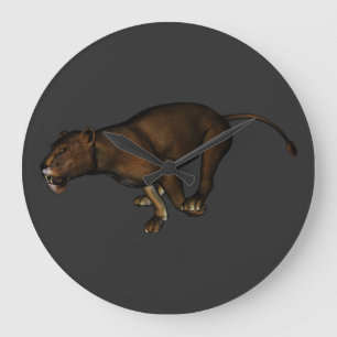 Löwe Große Wanduhr