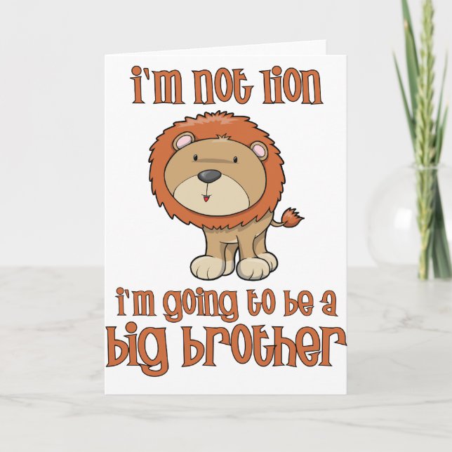 Löwe-großer Bruder Ankündigung (Vorderseite)