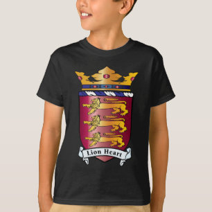 Löwe-Herz-Wappen T-Shirt