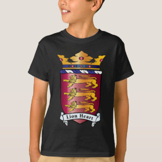 Löwe-Herz-Wappen T-Shirt