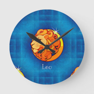 Löwe Horoskop Runde Wanduhr