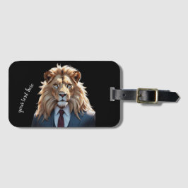 Löwe im Anzug Gepäckanhänger