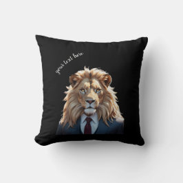 Löwe im Anzug Kissen