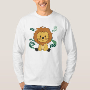 Löwe im Dschungel Niedliche Tiere für Kinder Löwen T-Shirt