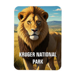 Löwe im Kruger Nationalpark Südafrika Magnet