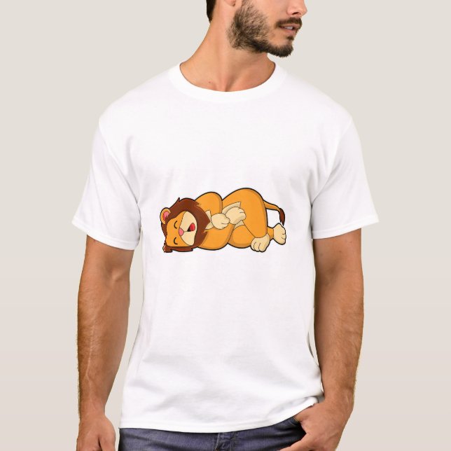 Löwe im Schlaf T-Shirt (Vorderseite)