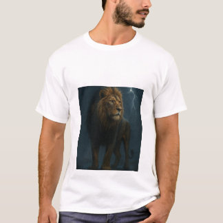 Löwe im Sturm T-Shirt
