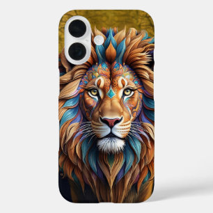 Löwe im surrealen Stil iPhone 16 Hülle