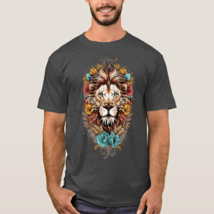 Löwe in Blume T - Shirt