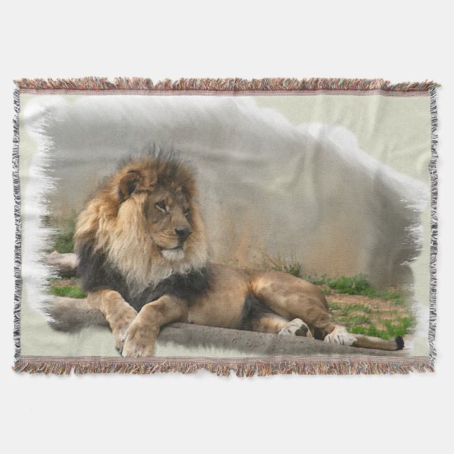 Löwe in der Erholung Decke (Vorderseite)