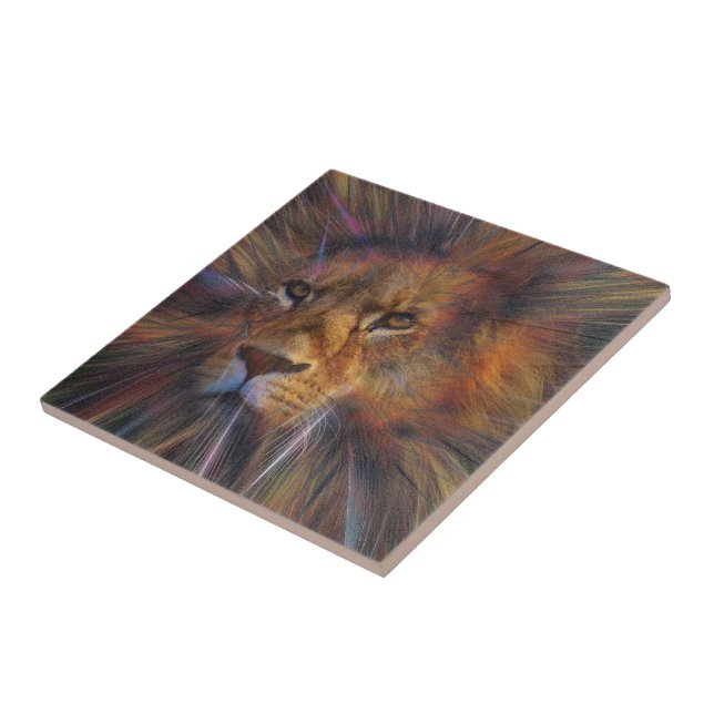 Löwe in der Gallery Keramik Tile Fliese (Seite)