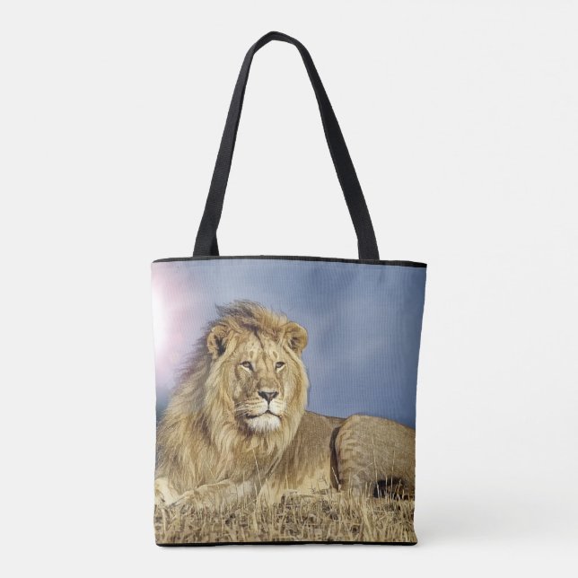 Löwe in der Safari-Tasche (Rückseite)