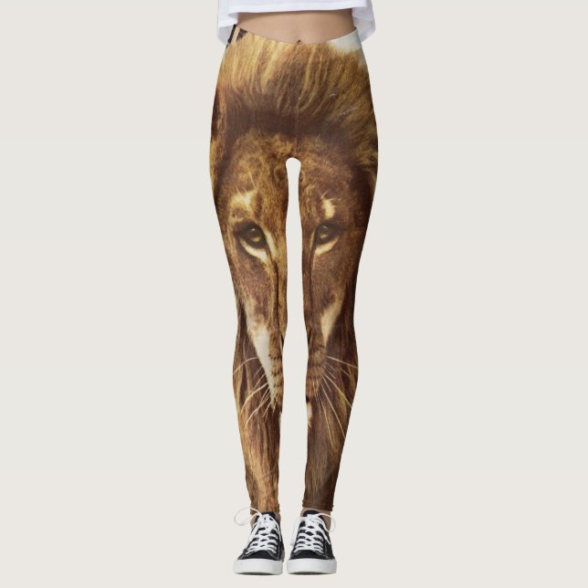 Löwe in der Stadt Leggings (Vorderseite)