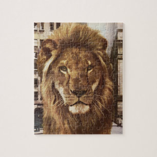 Löwe in der Stadt Puzzle