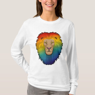 Löwe in Regenbogenfarben T-Shirt