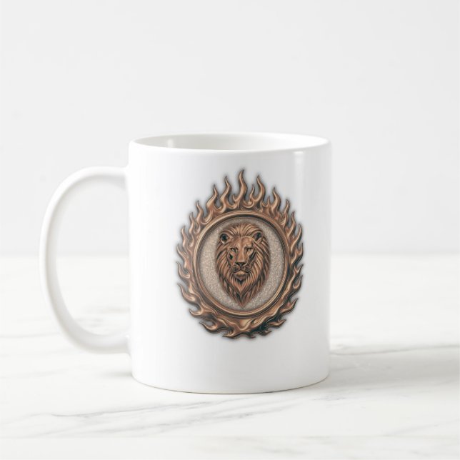 Löwe ist immer ein König Kaffeetasse (Links)