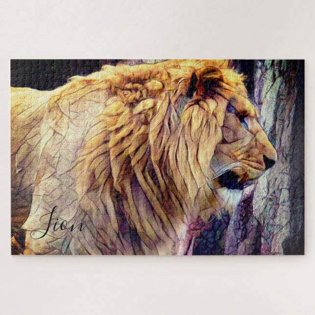 Löwe [Jigsaw puzzle: 1014P] Puzzle (Horizontal)