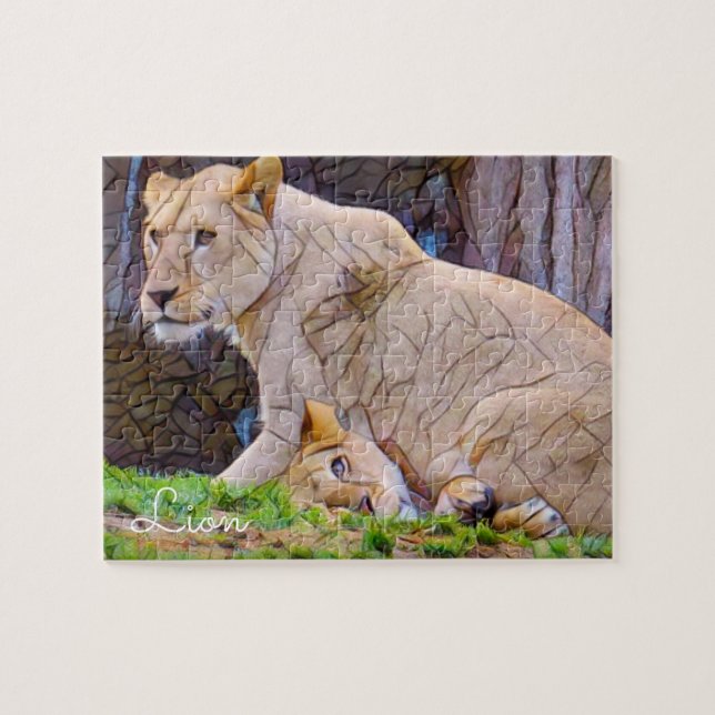 Löwe [Jigsaw puzzle: 110P] Puzzle (Horizontal)