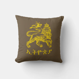 Löwe Juda Haile Selassie I Jah Rastafari IHN Kissen