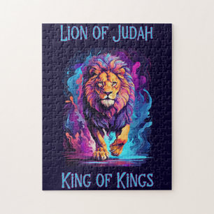 Löwe Judah Faith Jesus Christliches Geschenk Puzzle
