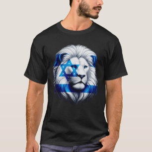 Löwe jüdischer Stolz Israel Flaggen Symbol Stre T-Shirt