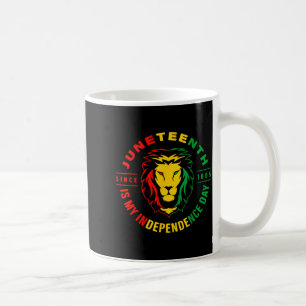 Löwe Juneteenth seit 1865 ist mein Unabhängigkeits Kaffeetasse