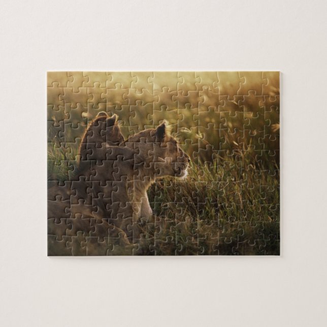 Löwe & Junges Spielpuzzle Puzzle (Horizontal)