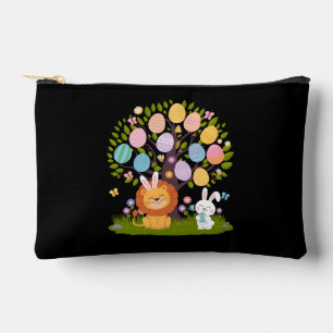 Löwe Kaninchen Ostern Süß Baum Jagd Eier Zubehörtasche