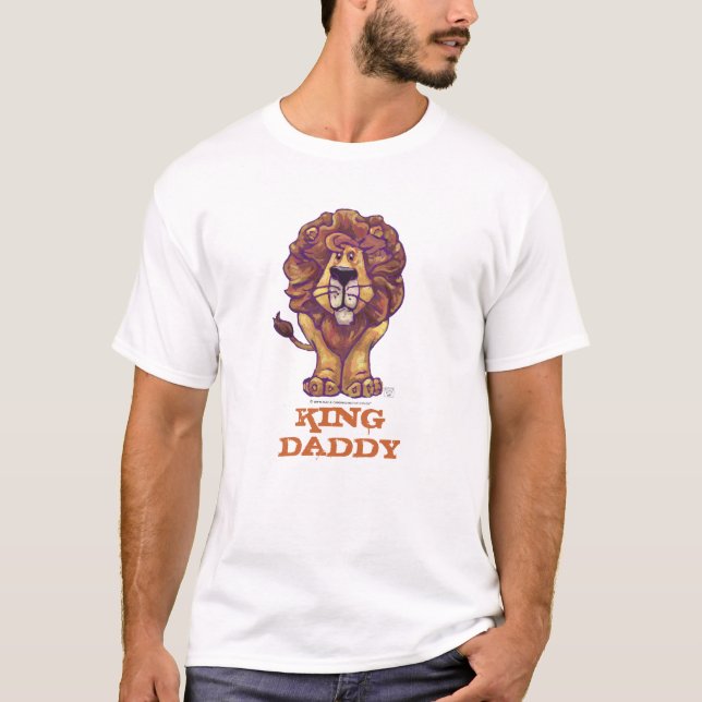 Löwe-König Daddy Mens Light T-Shirt (Vorderseite)