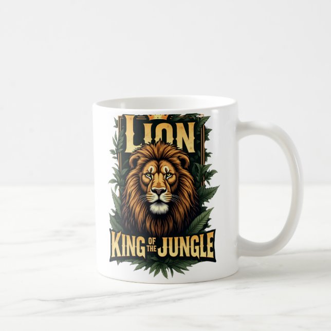 Löwe: König des Dschungels Kaffeetasse (Rechts)
