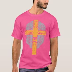 Löwe Kreuz Jesus Religiöse Christliche Männer Frau T-Shirt